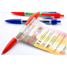 Kundengebundener Werbungs-Plastikkugelschreiber, Bürsten-Stift, Fahnen-Stift-Drucken